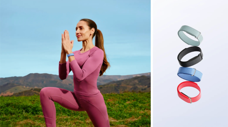 woman doing stretching exercises outside