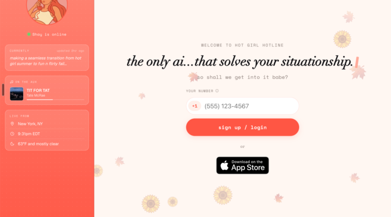 Hot Girl Hotline is like 'Dear Abby' for the AI era | TechCrunch