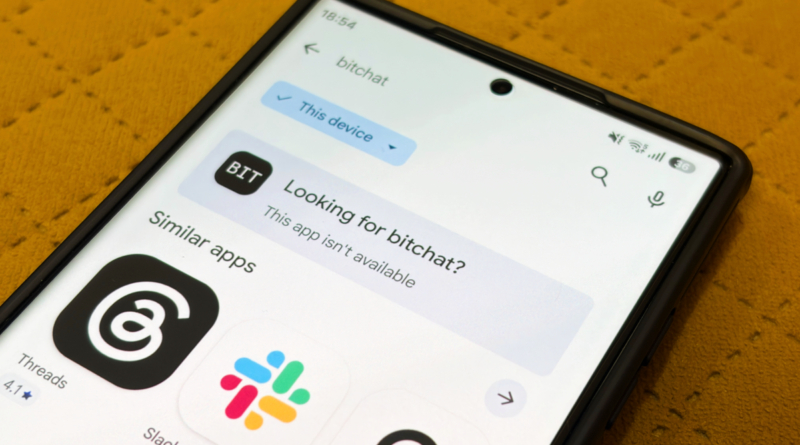 Bitchat app unavailable on Google Play in India