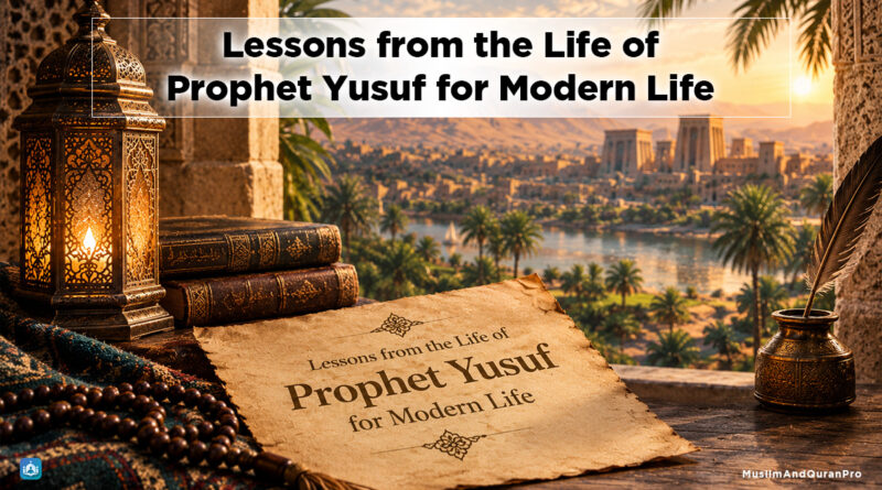 Lessons from the Life of Prophet Yusuf for Modern Life - Muslim and Quran