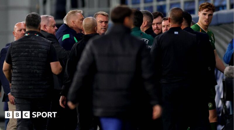 Republic of Ireland and Israel clash at half-time