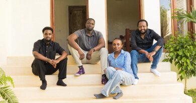 The Satlyt team, from left to right, engineer Leina Moli, founder and CEO Rama Afullo, engineer Junn Wangari, and CTO Nelson Psenjen.