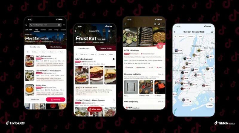 TikTok expands into restaurant guides with 'Must Eat' feature | TechCrunch