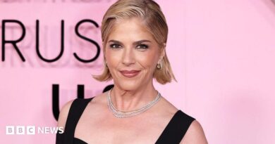 Actor Selma Blair leaves Queens Criminal Court following her arraignment after she was arrested after flight attendants reported a "physically abusive passenger" on a Delta Air Lines flight from Los Angeles to New York.
