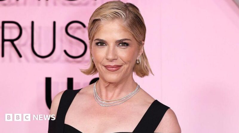 Actor Selma Blair leaves Queens Criminal Court following her arraignment after she was arrested after flight attendants reported a "physically abusive passenger" on a Delta Air Lines flight from Los Angeles to New York.